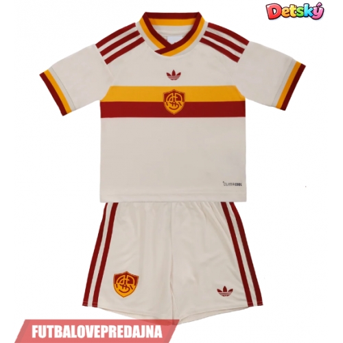 Lacne Dětský Futbalové dres AS Roma Evan Ndicka #5 2026-27 Krátky Rukáv - Preč (+ trenírky)